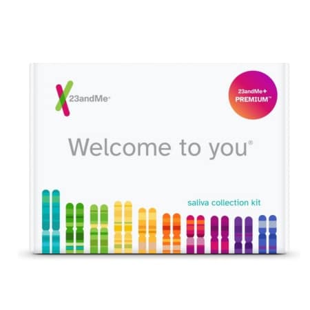 23andme DNA test box.