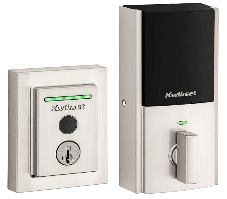 Kwikset Halo Touch contemporary square smart lock with fingerprint pad