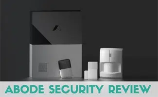 Abode security system on counter (Caption: Abode Security Review)