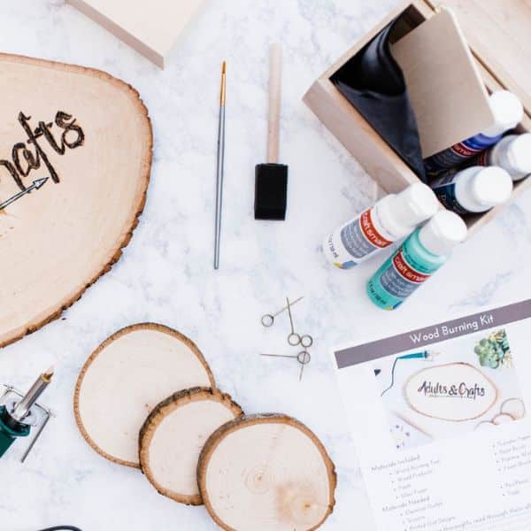 The Adults & Crafts Crate layflat.