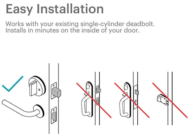 August Smart Locks Installation Illustration