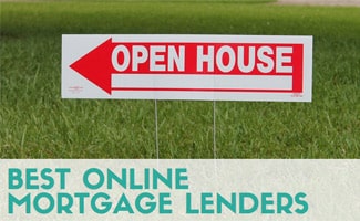 Open House Sign in Grass (Caption: Best Online Mortgage Lenders)