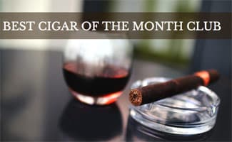 Cigar and Red Wine (caption: Best Cigar of the Month Club)