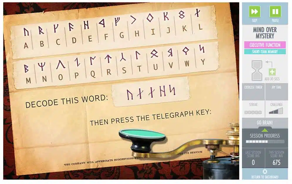 Dakim app screenshot showing memory game.