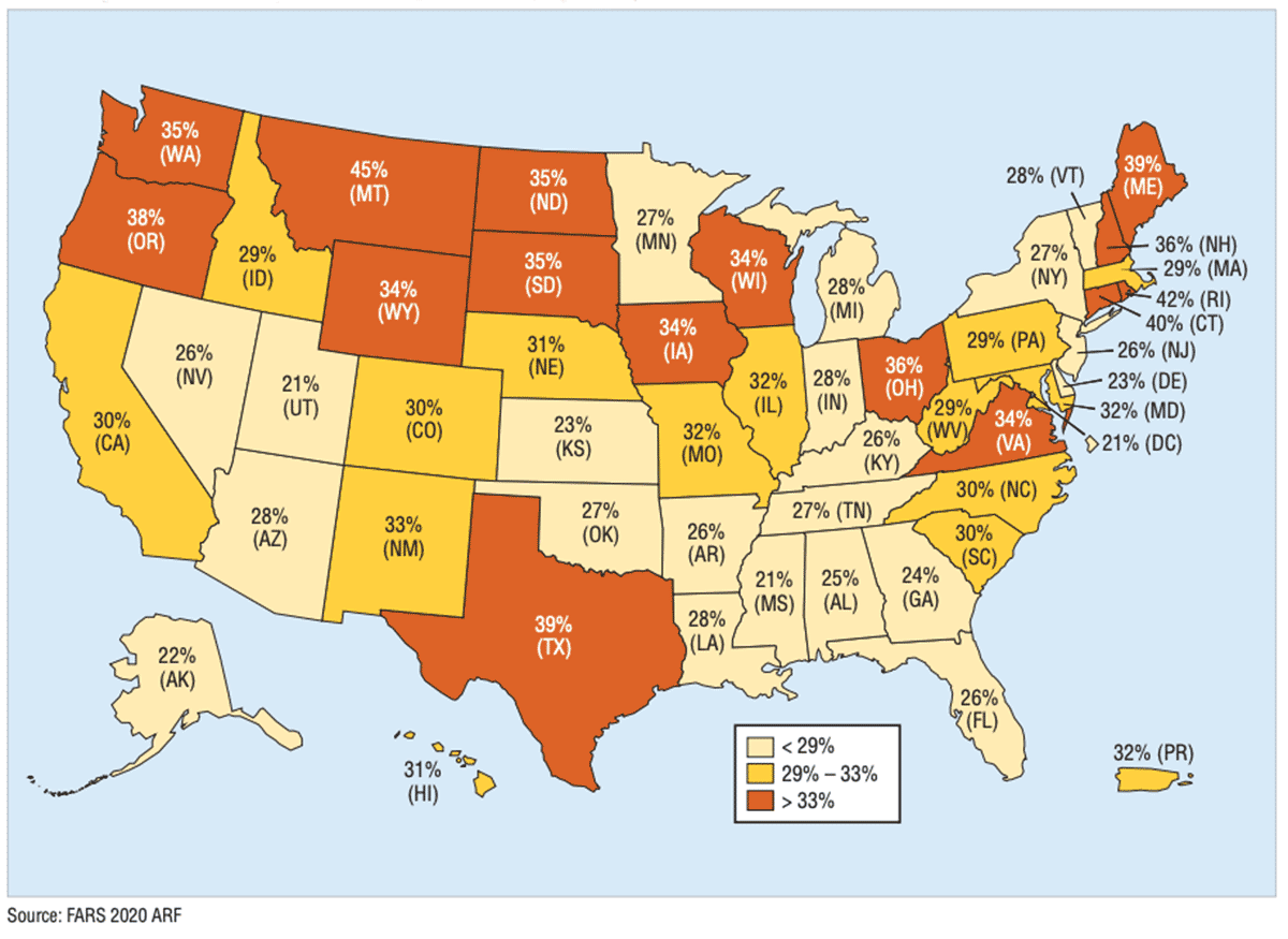 Drunk Driving Fatality Statistics By State