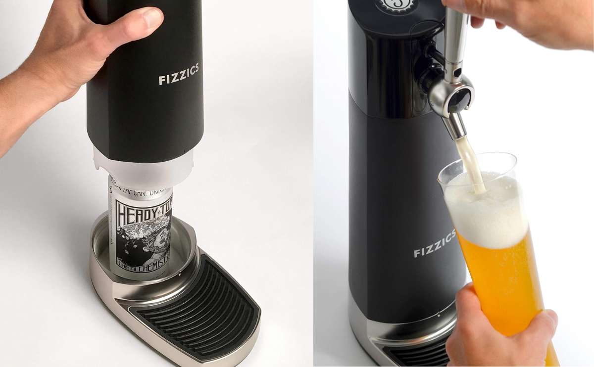 Fizzics in use and action shot.