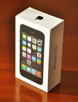 iPhone in box