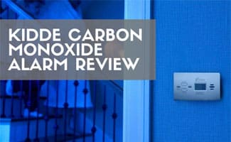 Kidde Carbon Monoxide Alarm on wall in dark (Caption: Kidde Carbon Monoxide Alarm Review)