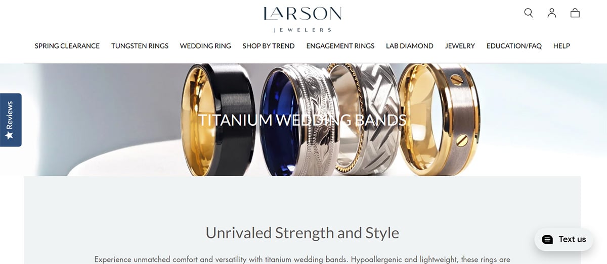 Larson screenshot website.