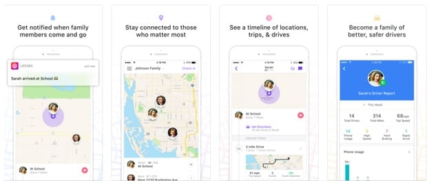 Life360 Screenshots on phones 