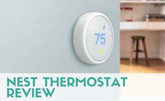 Nest Thermostat E on wall (Caption: Nest Thermostat Review)