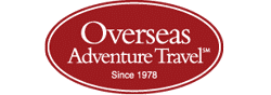 Overseas adventure travel logo