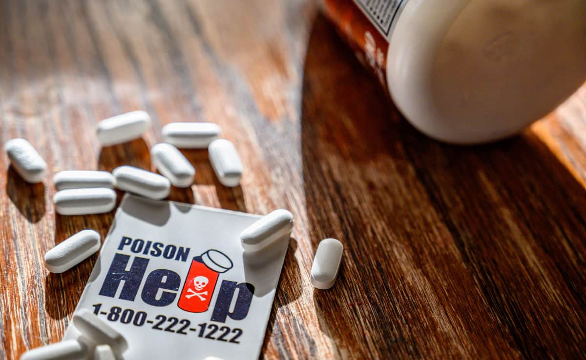  Poison control hotline number with assorted medical pills