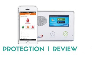 Protection 1 app and control panel (Caption: Protection 1 Review)