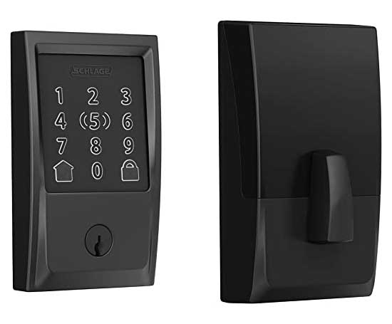 Schlage Encode Plus smart lock front and back