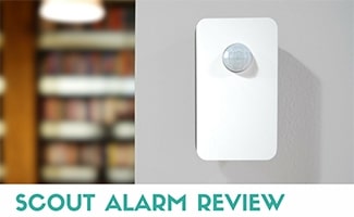 Scout motion sensor (Caption: Scout Alarm Reviews)