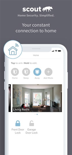 Scout Home Security App Screenshot