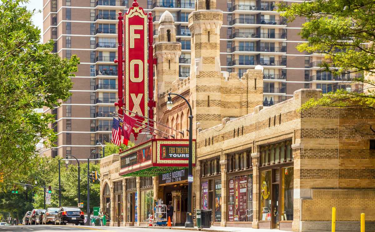 Exterior of the Fox Theater in Atlanta GA.