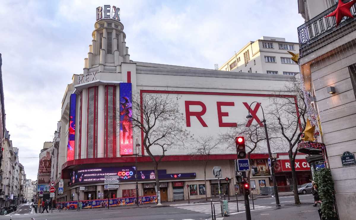 The Grand Rex historic movie theater in Paris, France.