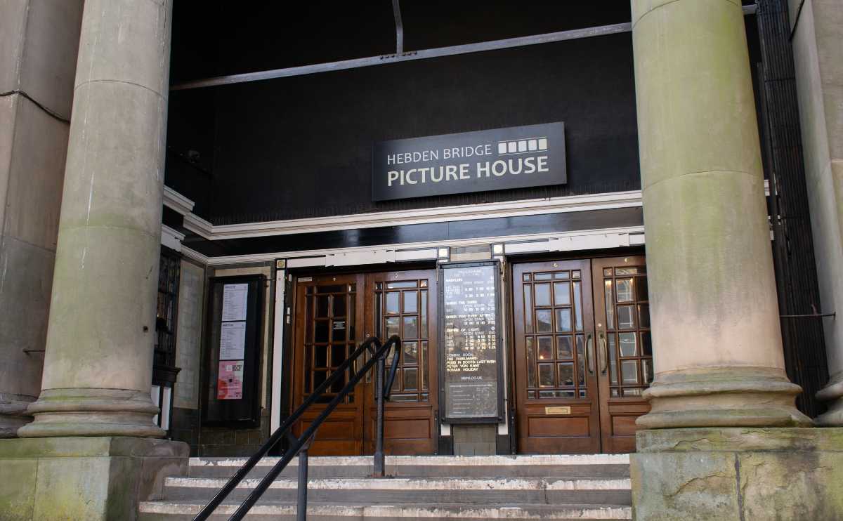 The Picture House entrance in Hebden Bridge, UK.