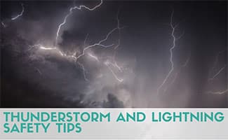 Lightning strike (Caption: Thunderstorm And Lightning Safety Tips)