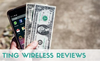 Cell phone with money (Caption: Ting Wireless Reviews)