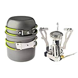 Camp stove cookware and utinsil kit