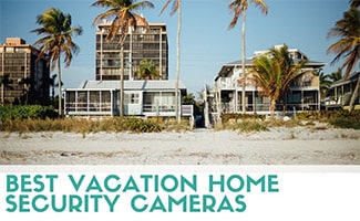 Row of beach homes (caption: Best Vacation Home Security Cameras)