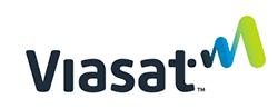 Viasat logo.