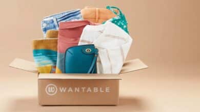 Wantable box with clothing.