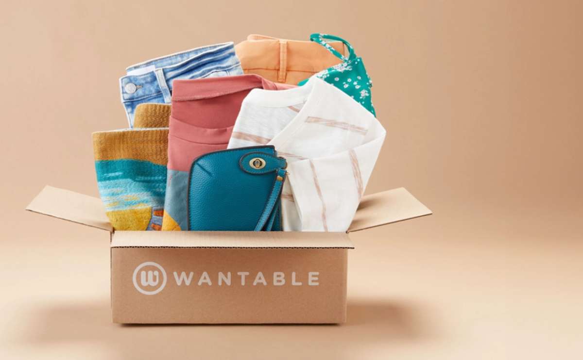 Wantable box with clothing.