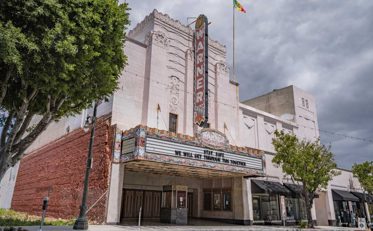 Warner Grand historic movie theater in San Pedro, CA.