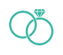 Wedding rings icon