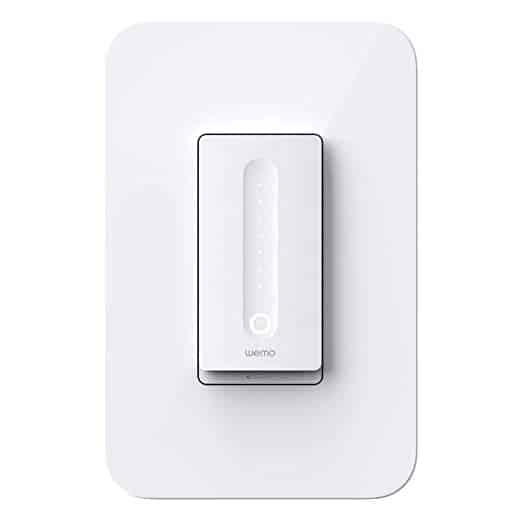 White WEMO smart dimmer