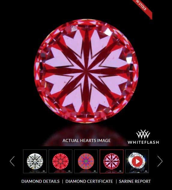 Whiteflash hearts image.